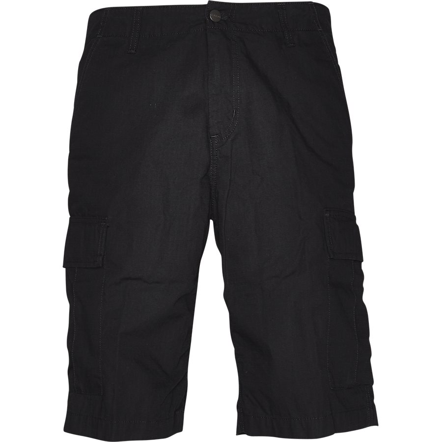 REGULAR CARGO SHORT I015999 - Regular Cargo Shorts - Shorts - Regular - BLACK RINSED - 1